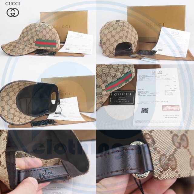 TOPI PRIA - HAT GUCCI CAP - COFFEE
