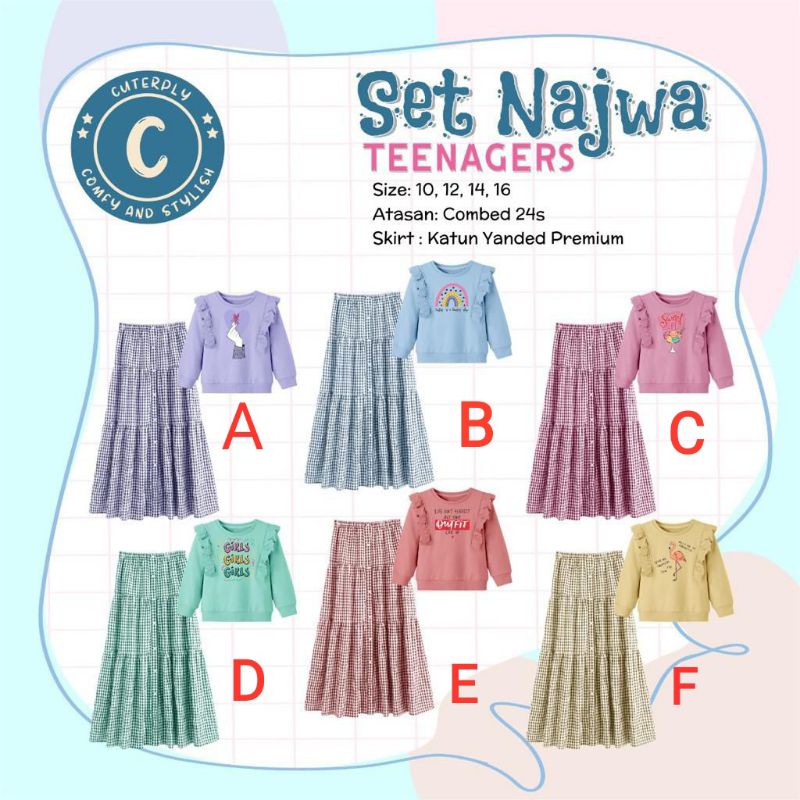 Set Najwa Teenagers Cuterply 10-16T