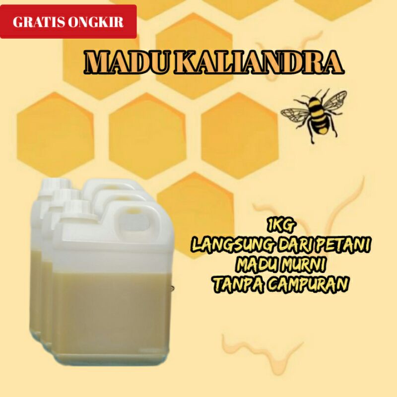 

madu kaliandra raw honey 1kg murni 100% tanpa campuran|toko baru