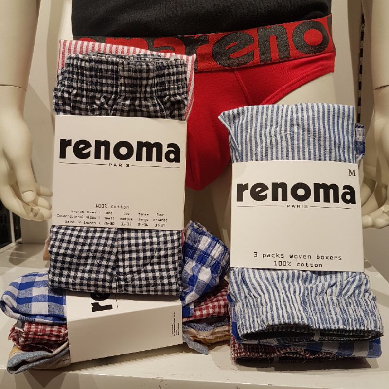 RENOMA Underwear Men - Celana dalam boxer pria - Boxer Pria isi 3