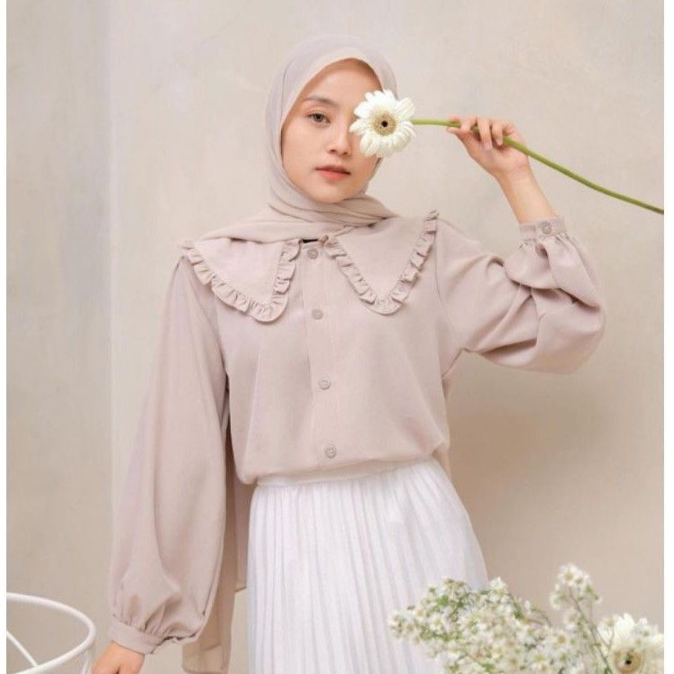 Reva Blouse Kemeja Basic Rempel