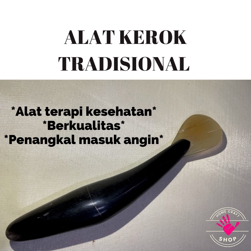 ALAT KEROKAN BADAN DAN PIJAT BAHAN TANDUK