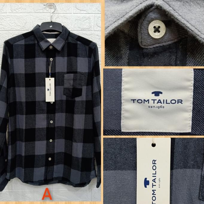 Kemeja Flanel Pria Lengan Panjang Tom Tailor Original High Quality