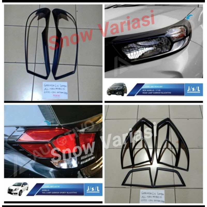 Paket Garnish Garnis List Lis Lampu Mobilio 2017 2018 2019 2020 Hitam