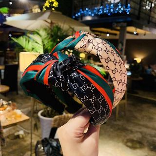 Ikat Kepala  Bahan Kain Rajut Desain Gucci Gaya Korea Untuk  