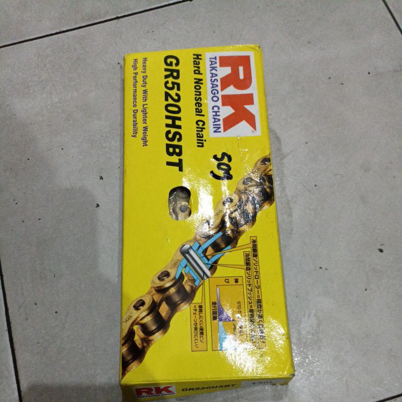 RANTAI RK TAKASAGO CHAIN GR520HSBT 130L SEPEDA MOTOR