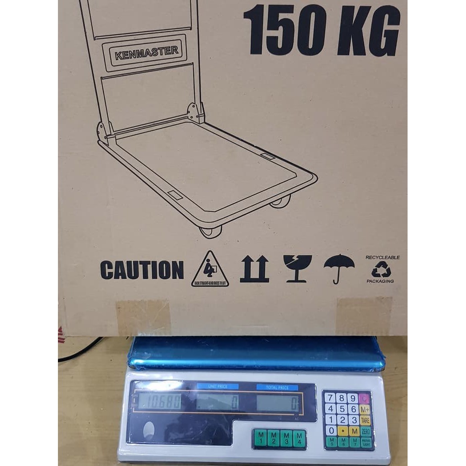 Kenmaster Hand Truck 150kg Roda Karet Hand truk 150 kg troli trolley