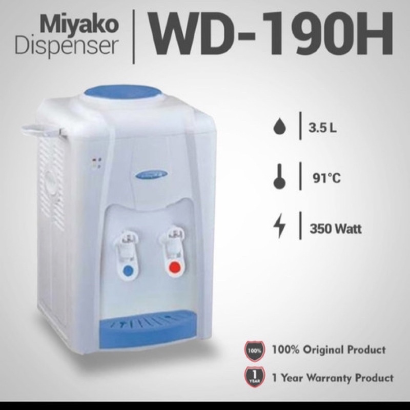 Water Dispenser  Dispenser Air Hot and Normal Tempat air galon atas WD 189 H PANAS NORMAL