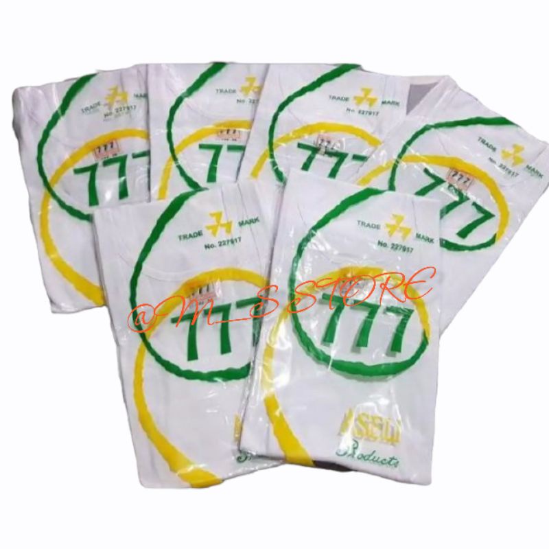 KAOS OBLONG 777 | PAKAI LENGAN | BERBAHAN 100℅ KATUN | 777 ORIGINAL