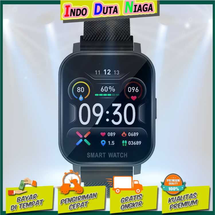 IDN - SKMEI Smartwatch Heart Rate Blood Oxygen Stainless Steel - MT28S