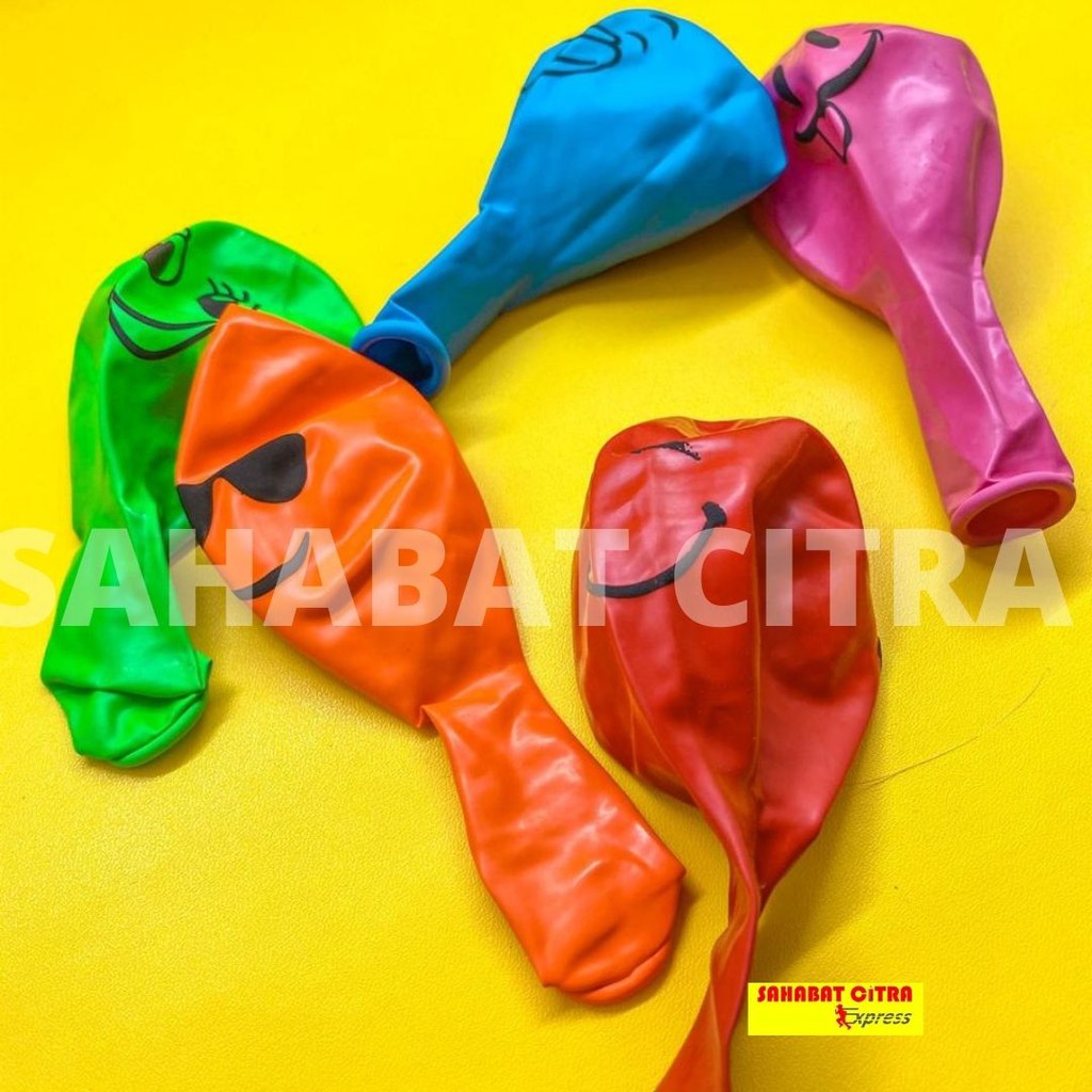 

BALOON LANTEX MOTIF EMOJI WARNA WARNI 气球
