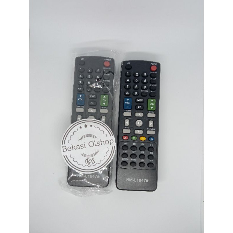 Remot Tv Sharp Aquos / Remote TV sharp LCD &amp; LED RM-L1847