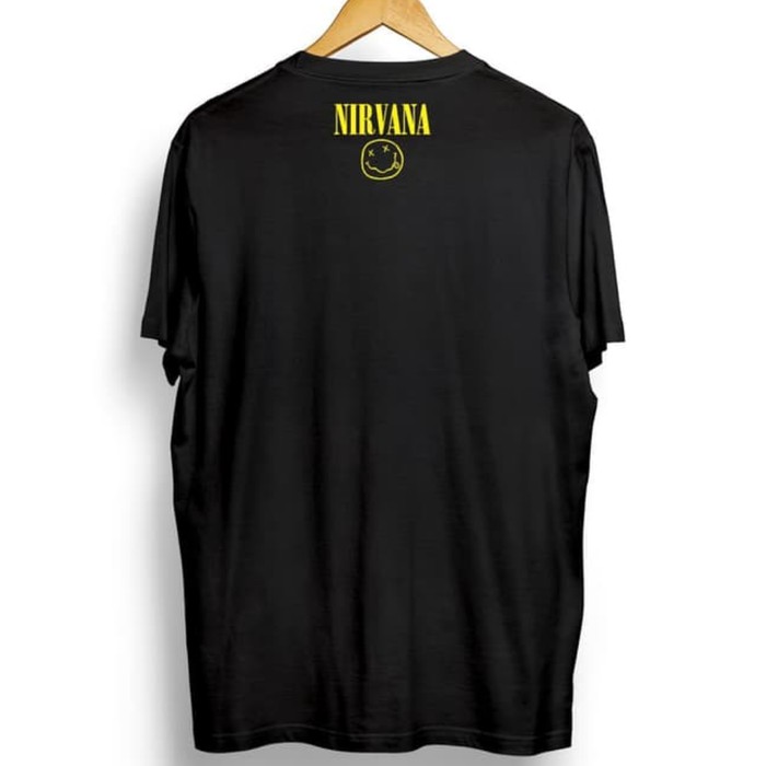 kaos nirvana smile black band nirvana