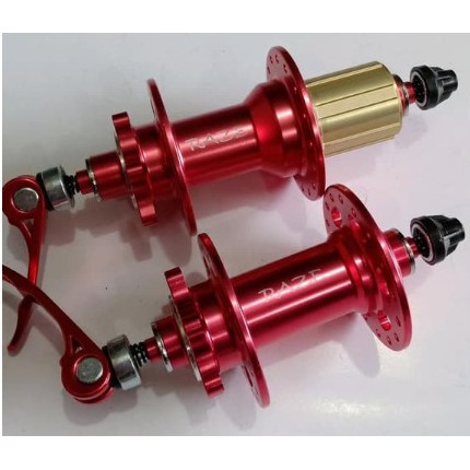 HUB DAN FREEHUB SEPEDA MTB MEREK RAZE 6 BOLT 6 BEARING JANGKRIK BOSSKU