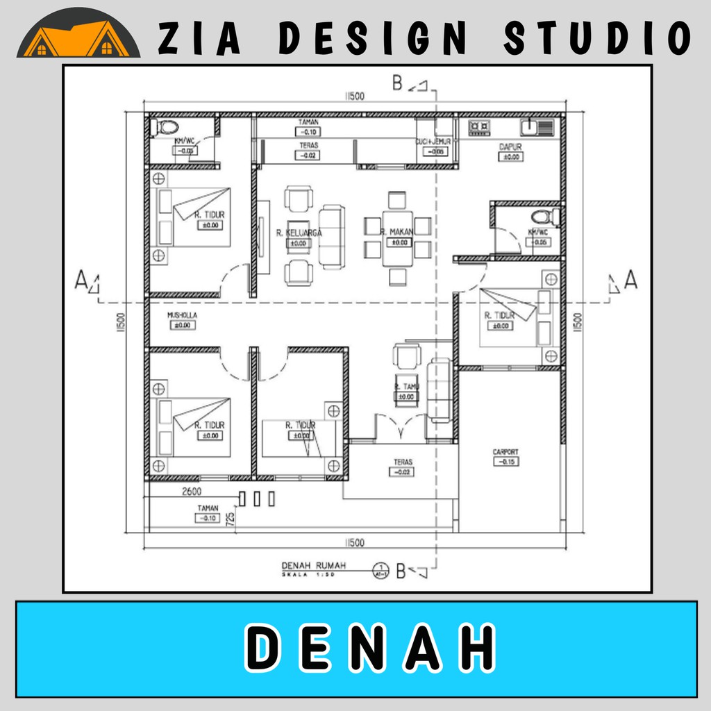 Jual Jasa Desain Denah Rumah 2D Jasa Arsitek Gambar IMB Indonesia Shopee Indonesia