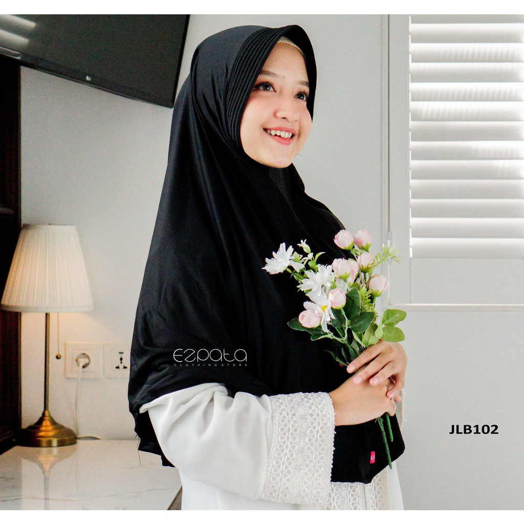 Bergo Antem Kaos Instan Jilbab Polos Size L