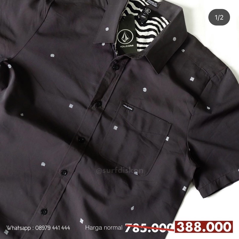 Kemeja Volcom Msh Dragstone Asb Original Planet Surf