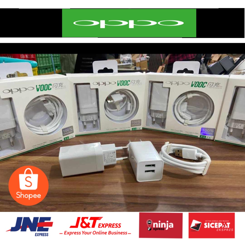 Charger Oppo VOOC Fast Charging 4A Original 100% - Charger Oppo  F3 plus F5 plus F1 plus .