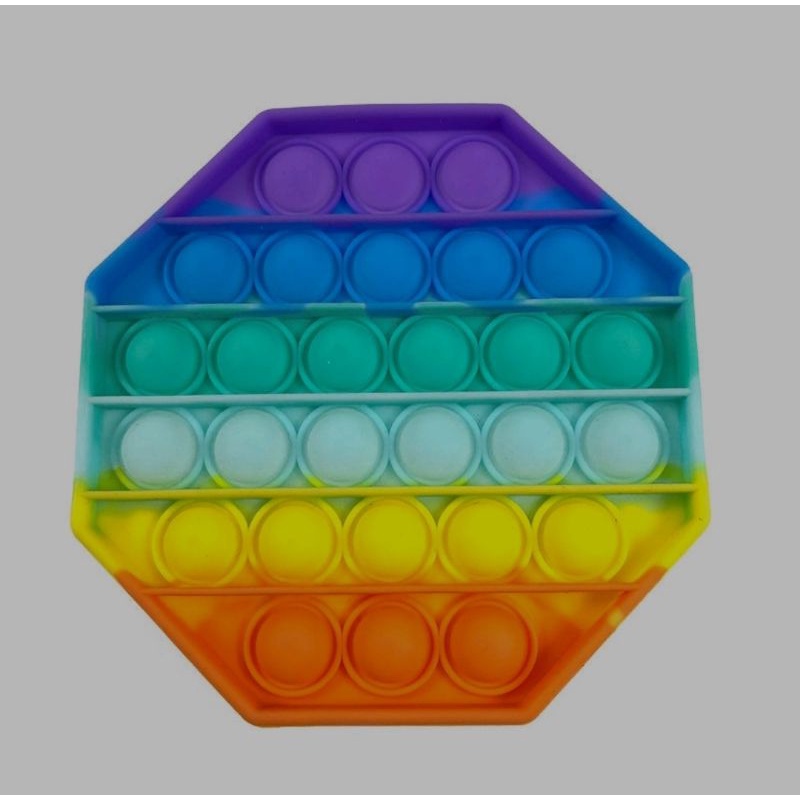 POP IT /POP IT JUMBO RAINBOW MURAH BANGET UKURAN BESAR 12 CM GRATIS ONGKIR-4.OKTAGON