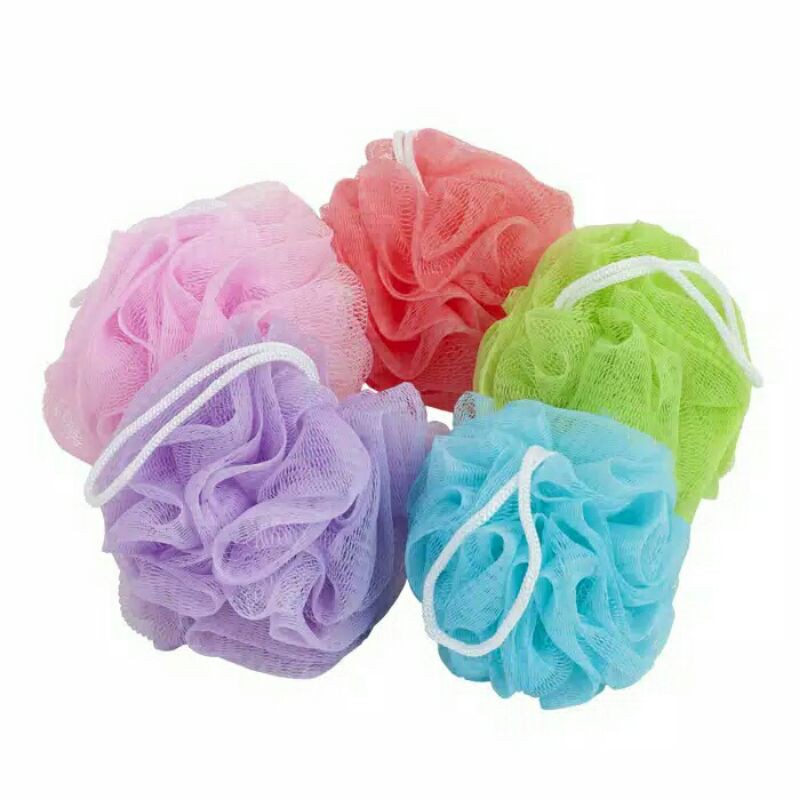 ⭐ Jendela Kosmetik ⭐ Spons Mandi / Bath Sponge 20 gr /  Shower Puff / Busa Mandi / Spon Mandi / Alat Mandi JK22