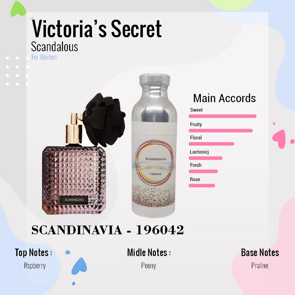 BIBIT PARFUM MURNI VICTORIA SECRET SCANDALLOUS - SCANDINAVIA NICA FRAGRANCE 100 ML