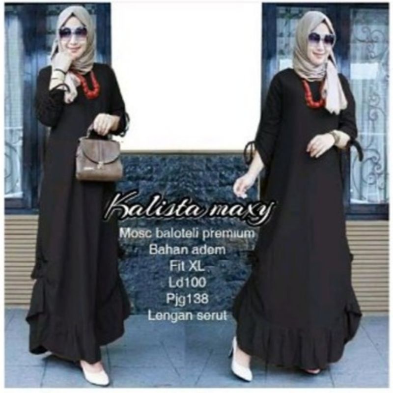 Kalista maxy dress fashion muslim remaja wanita