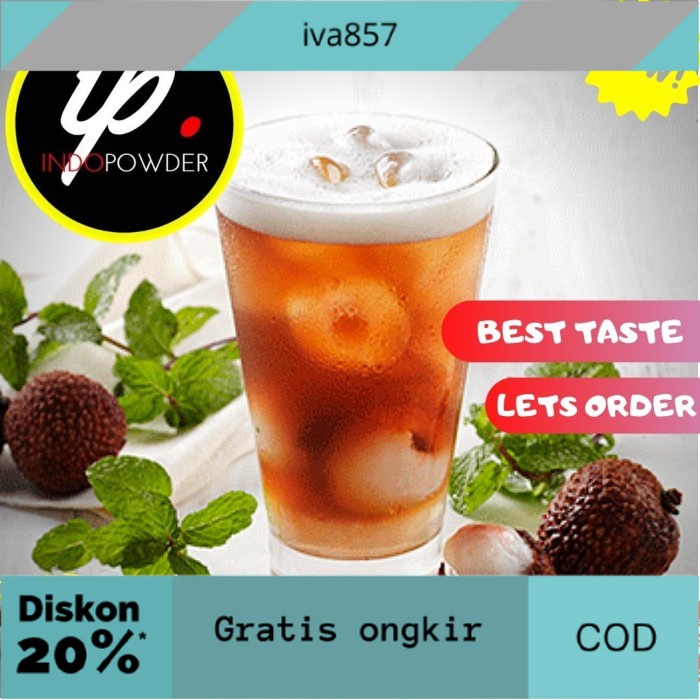 

PROMO Bubuk Minuman LECI TEA 1Kg - Bubuk LECI TEA 1Kg - LYCHEE TEA Powder GRATIS ONGKIR