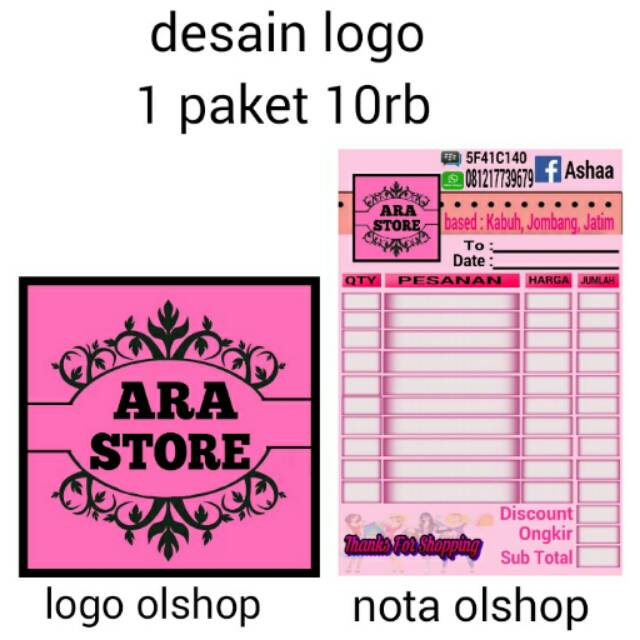 Gambar Desain Olshop 