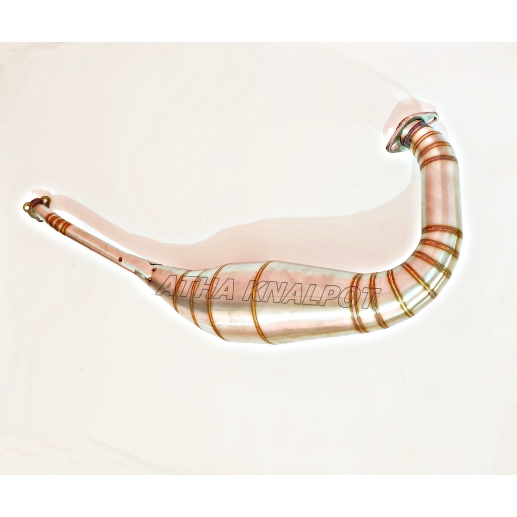 Knalpot Ninja R RR SS 2Tak Perut Stainless Leher L