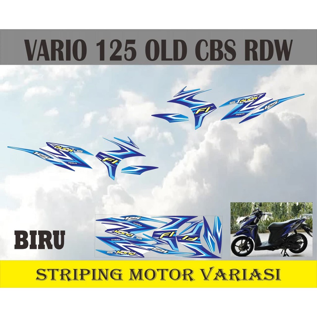 striping stiker decal vario 125 old cbs rdw