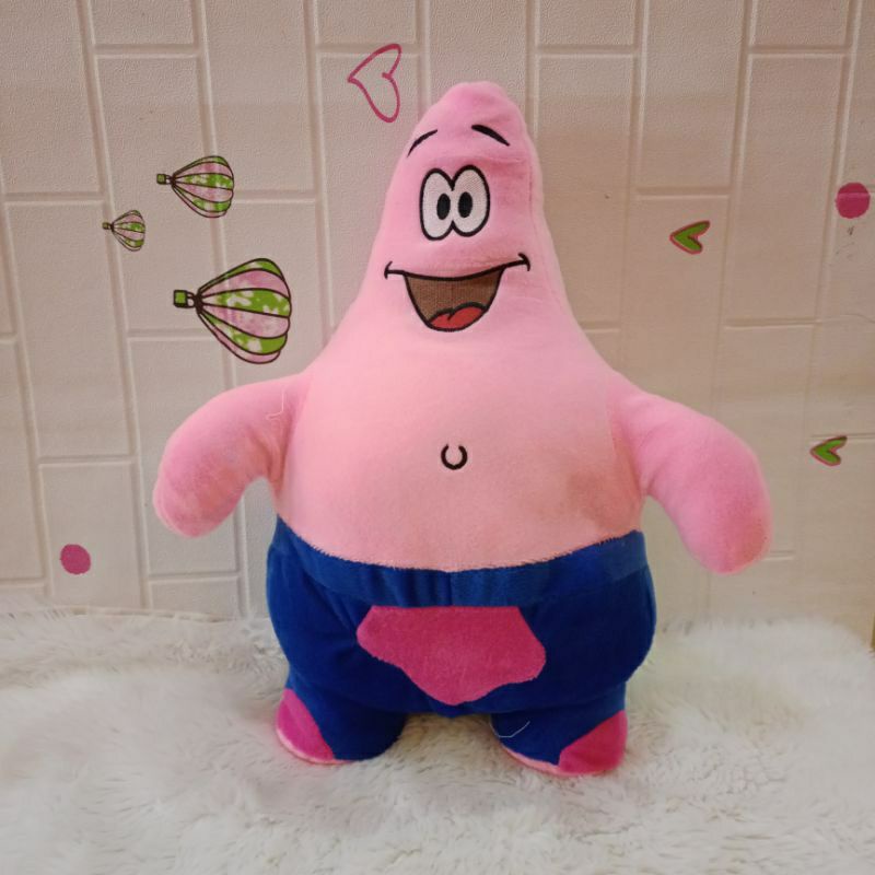 Boneka Patrick Star Lucu Boneka Spongebob Squarepants Boneka Petrik Boneka lucu boneka imut boneka anak boneka ultah hadiah anak kado anak boneka ultah kado ultah hadiah ultah