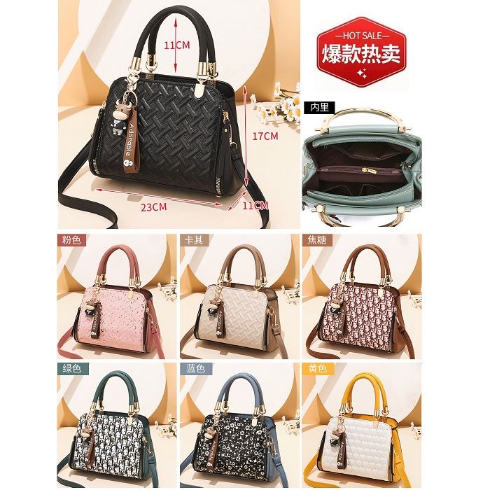 BJ43107 - BLACK/BLUE/KHAKI/PINK/YELLOW - TAS IMPORT TERMURAH TERLARIS BAGSTORE FASHION WANITA TAS WANITA FASHION IMPORT MODIS ELEGAN TERMURAH TERLARIS TERBARU BAGSTORE JAKARTA TAS BATAM BQ3107 LT1936 JT19165 EL4710