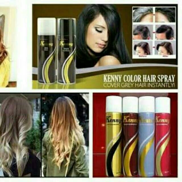  Cat  Semprot Warna  Rambut Hair Spray  Sementara Hanya 