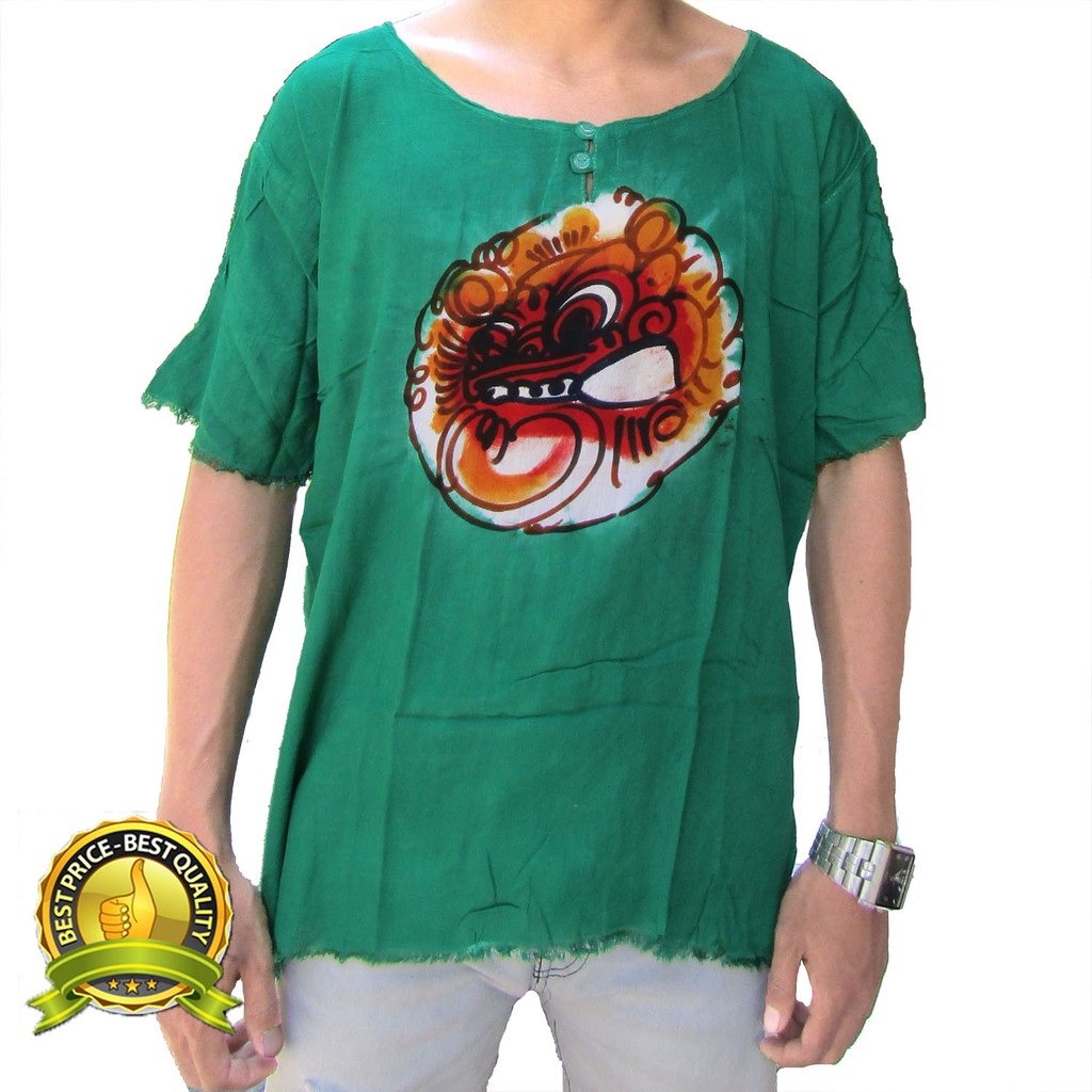 

Jnanashop baju barong lukis warna hijau dari bali termurah