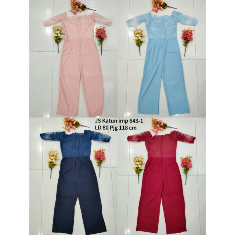 JUMPSUIT COTTON PREMIUM IMPORT 643-1