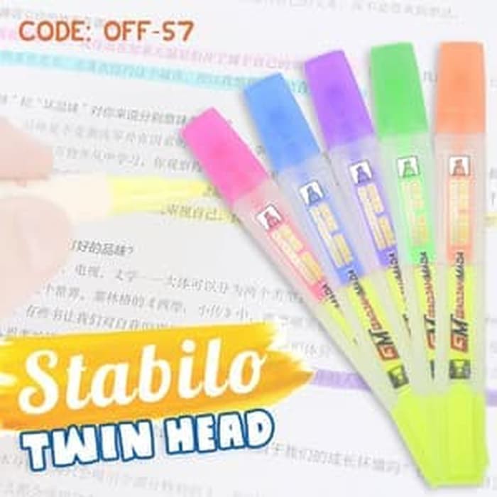 

ALAT TULIS HIGHLIGHTER STABILLO PEN TWIN HEAD (OFF-57)