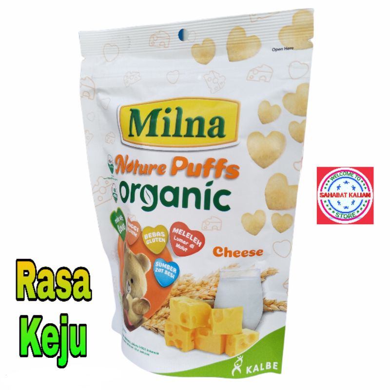 MILNA NATURE PUFF ORGANIC CHEESE 15GR PER 1 PCS