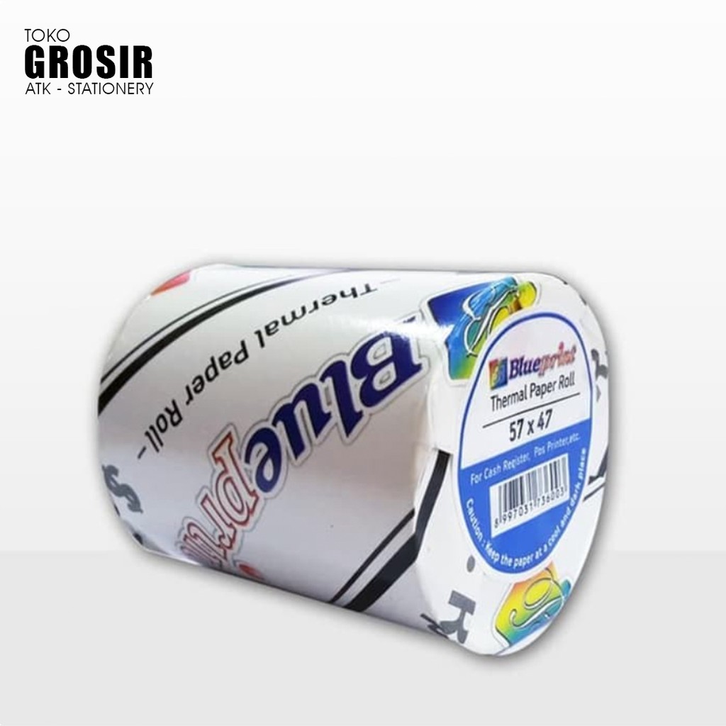 

57x47 mm (roll) BLUEPRINT Kertas Thermal 57mmx47mm (PREMIUM) - Putih