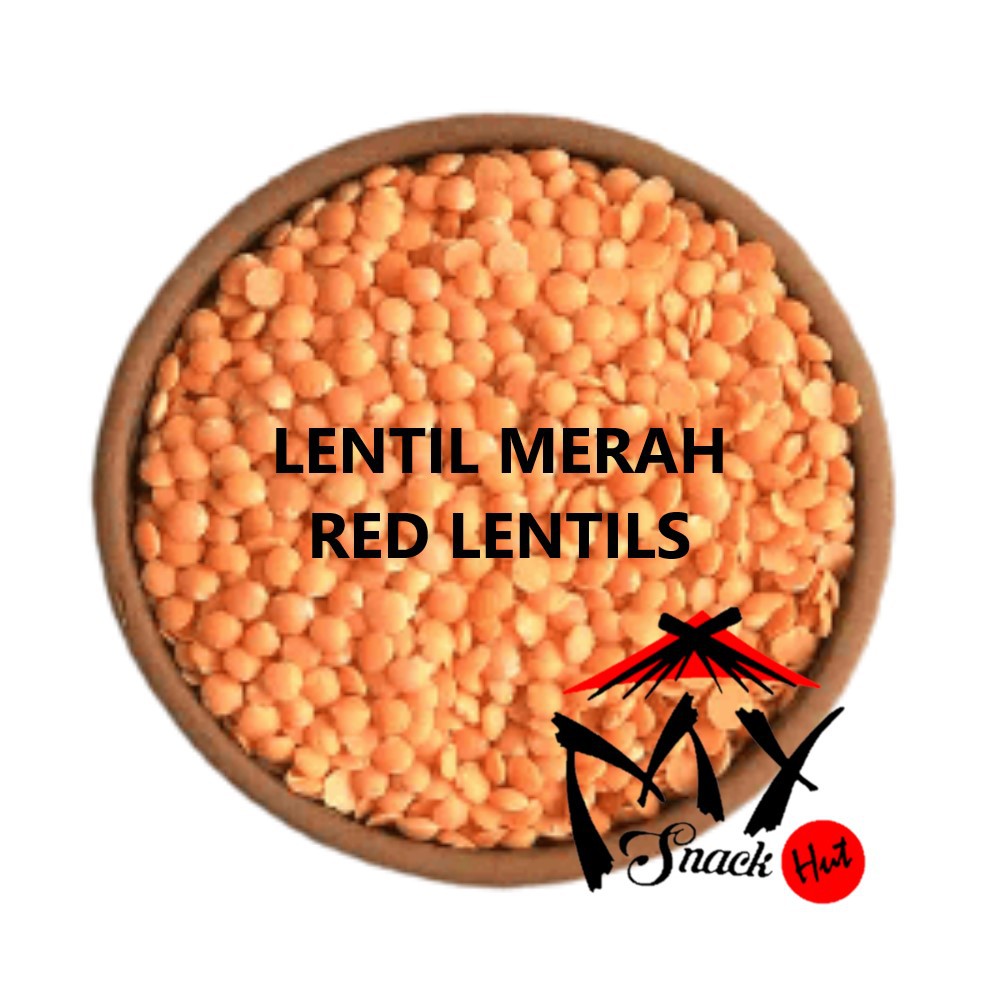 LENTIL MERAH 100GR - ORGANIC RED YELLOW LENTILS - MIJUMIJU MIJU MIJU ORANGE ORANYE MASOOR DAL ORGANIK