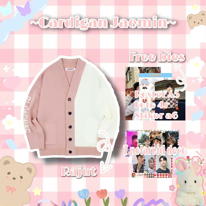 [COD]Cardigan rajut Jaemin/Cardigan blondnine/outer korea/hamperskpop.id