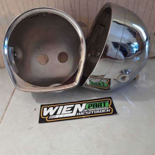 Batok Lampu VanVan FanFan Mentahan Dan Chrome pnp daymaker 5,75 inch Autopal Depo Jute