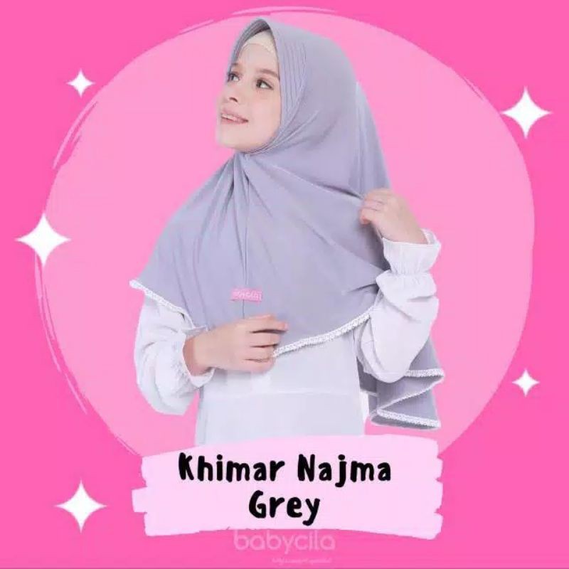 Afsheenastore Jilbab Khimar Najma Usia 1 2 3 4 5 6 7 Th
