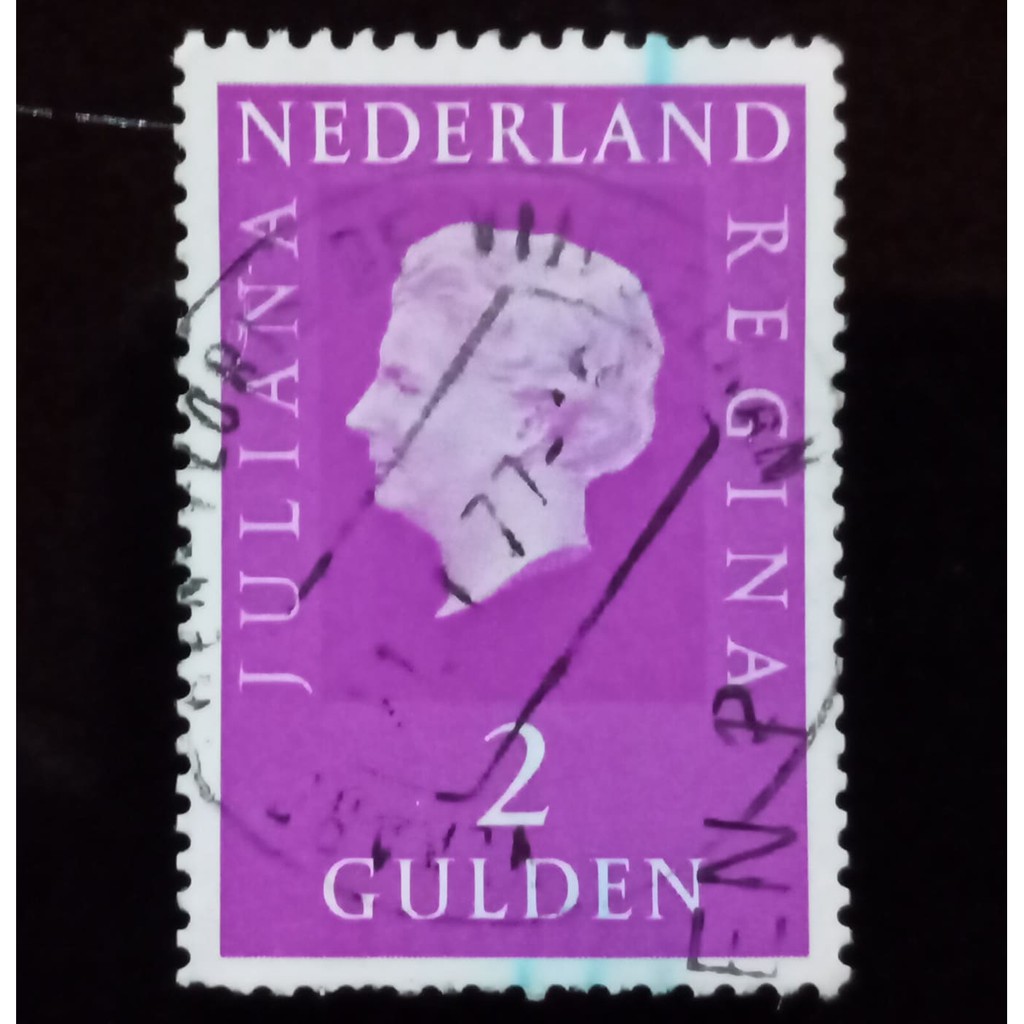 Perangko Netherlands/ Nederland/ Belanda 2 Gulden Ratu Regina Juliana