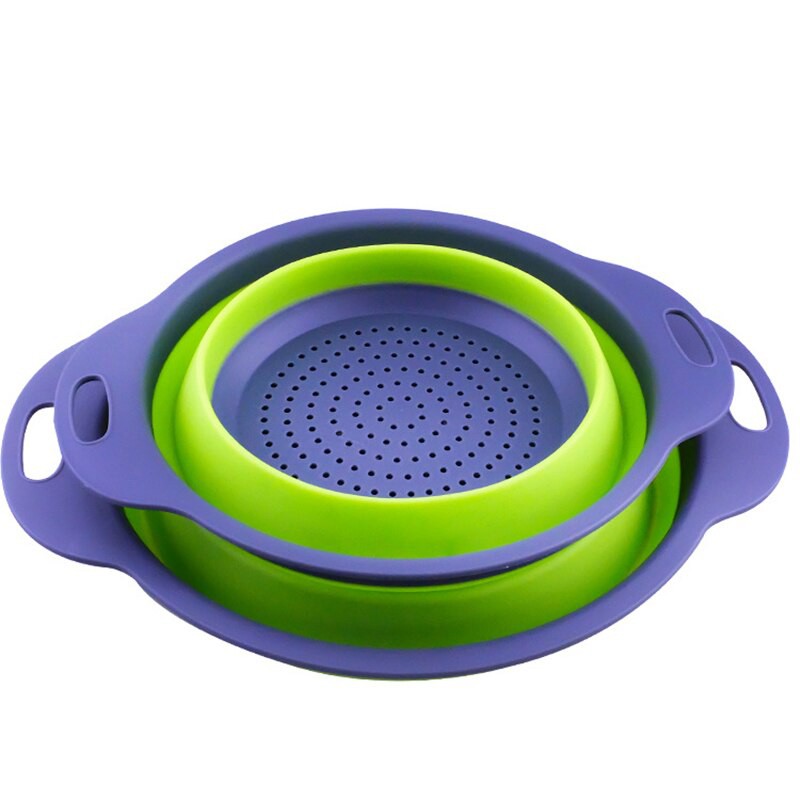 AsyPets Baskom Saringan Lipat Drain Basket Foldable Collapsible