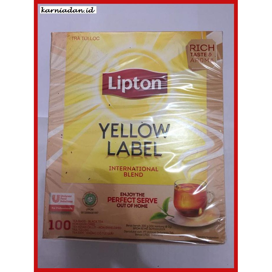 

lanoisidartdrink- lipton yellow label non enveloped tea bags teh celup 200g -asliii-bngittt.