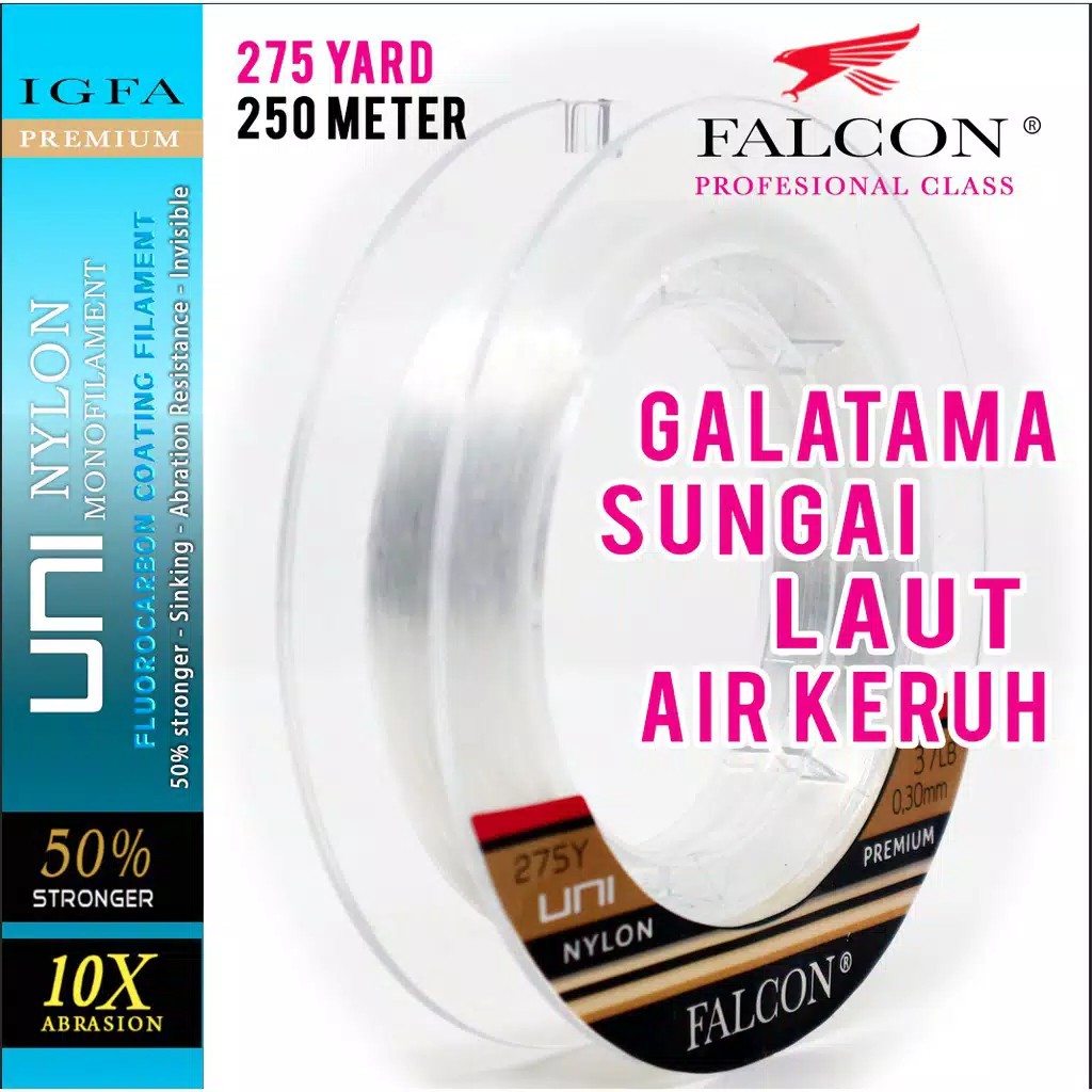 Senar pancing Falcon UNI Flash 275 yards / 250M
