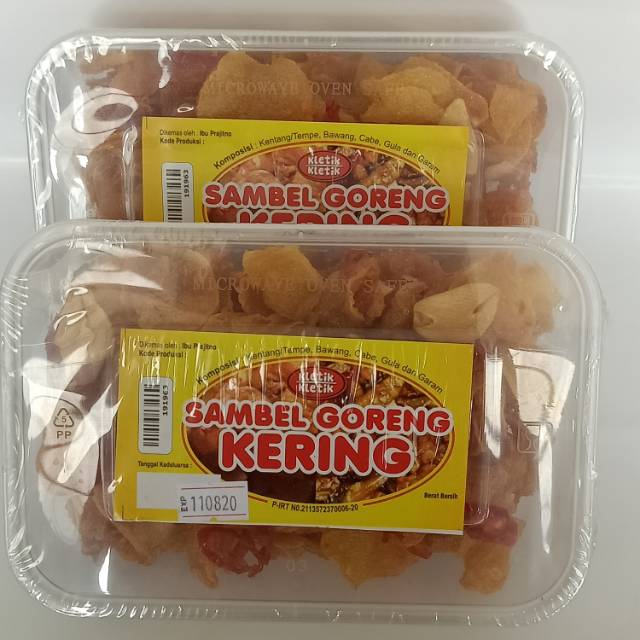 

PAKET HEMAT 2 BOX SAMBAL GORENG KERING KENTANG