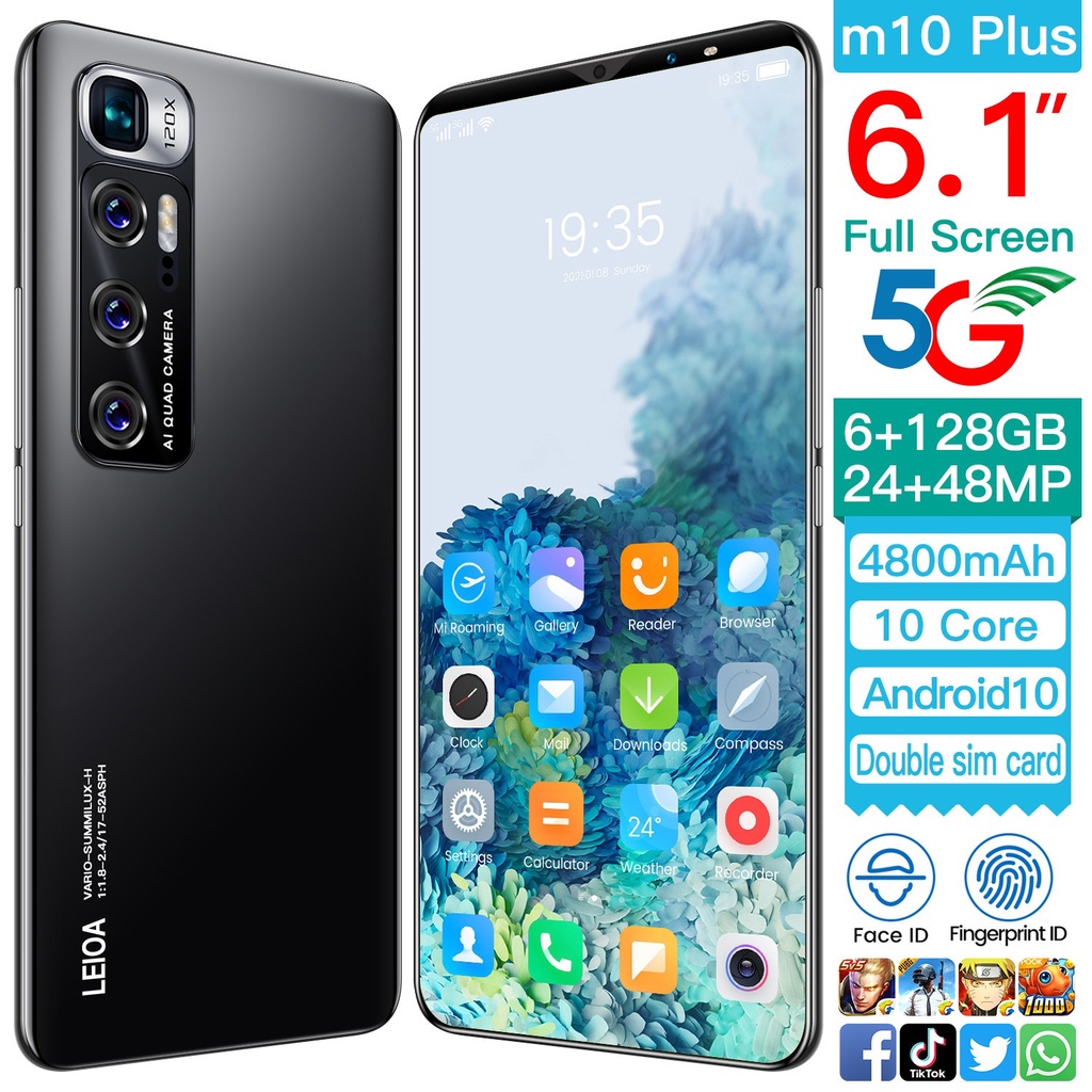 [asli ori hp murah] Murah Xiomi 10 plus Terbaru 2021 Hp M10 Plus  handphone populer