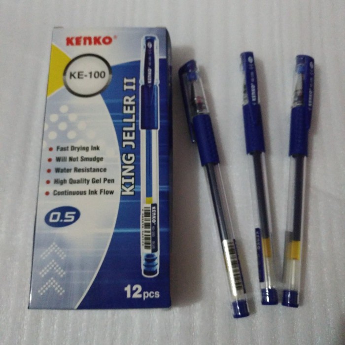 

Berkualitas King Jeller Kenko Ke 100 Biru Ball Point Pena 0.5Mm ( Harga Per Lusin Terlaris