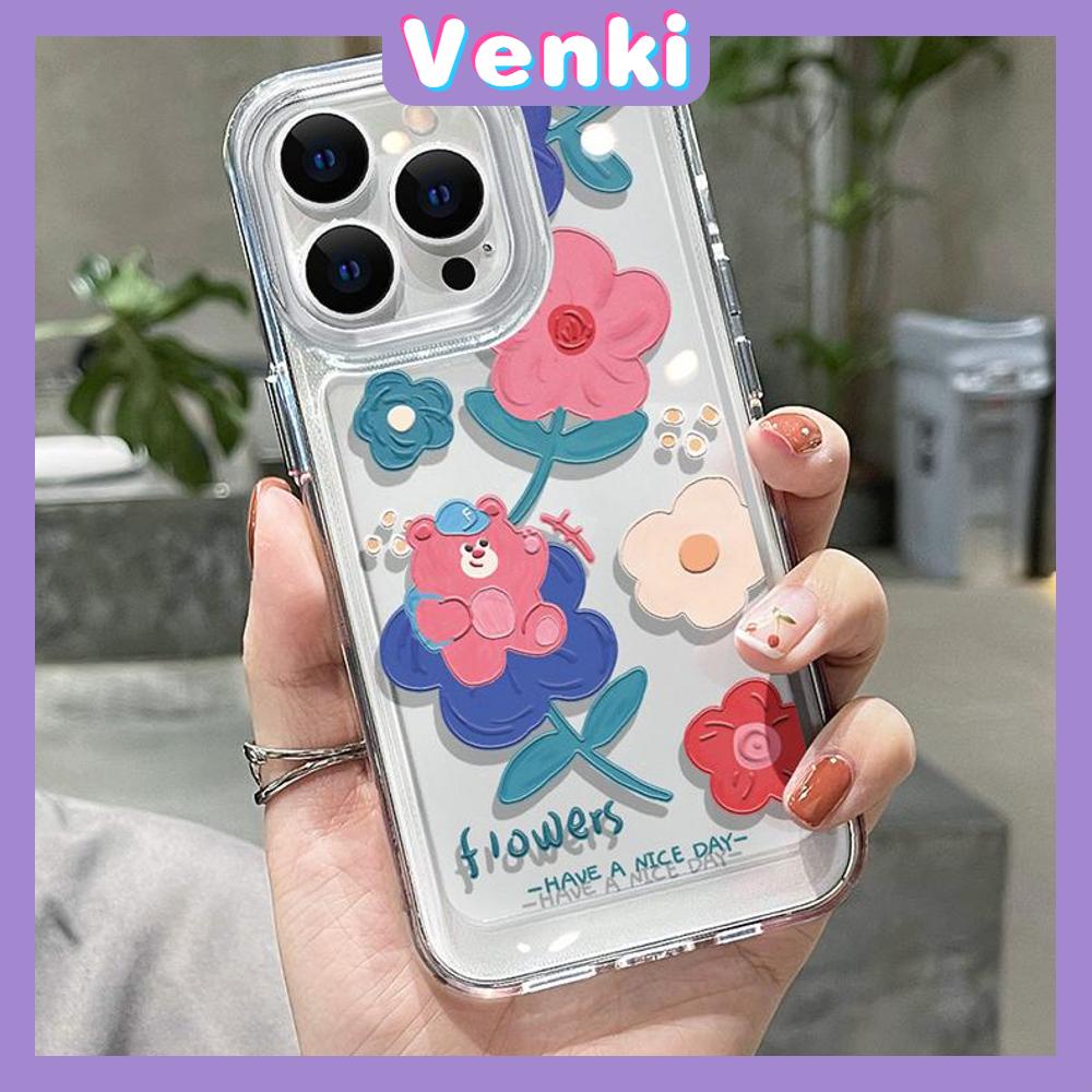 iPhone Case HD Acrylic Hard Case High Clear Metal Button Protection Camera Shockproof Painting Flowers Compatible with iPhone 14 Pro Max 14 Plus 13 Pro Max 12 Pro Max 11 XR 7Plus